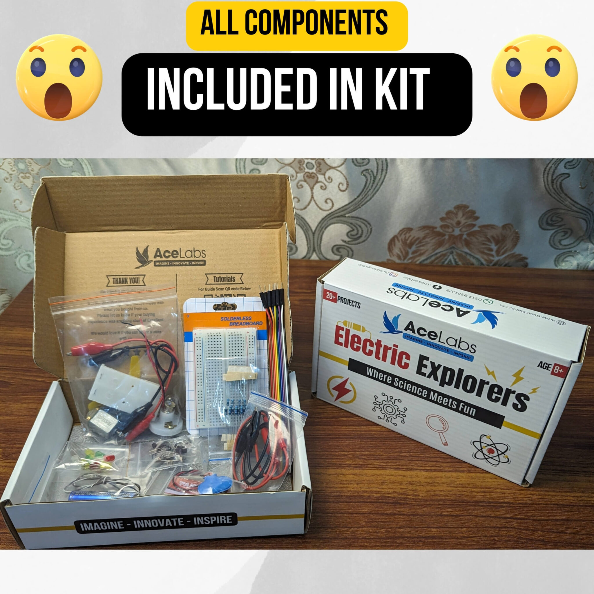 Electric Explorer Activity Box - 20+ Amazing Projects (S.T.E.M Education Kit)