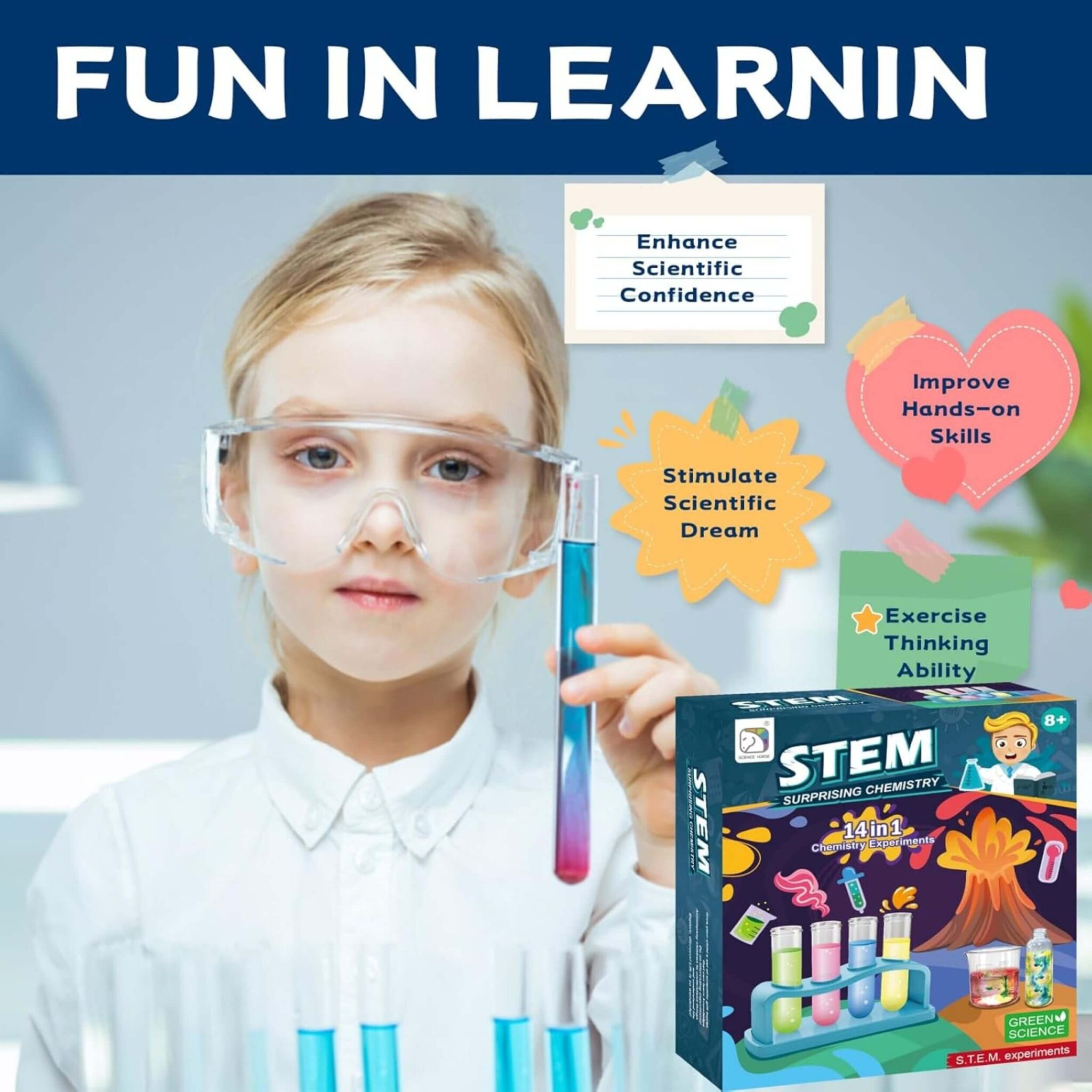 Chemistry STEM Kit - 14+ Experiments