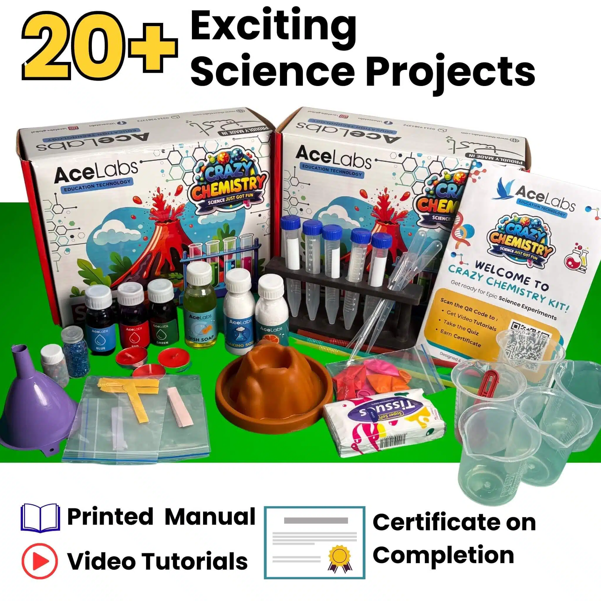5 Crazy Chemistry STEM Kit - 20+ Experiments