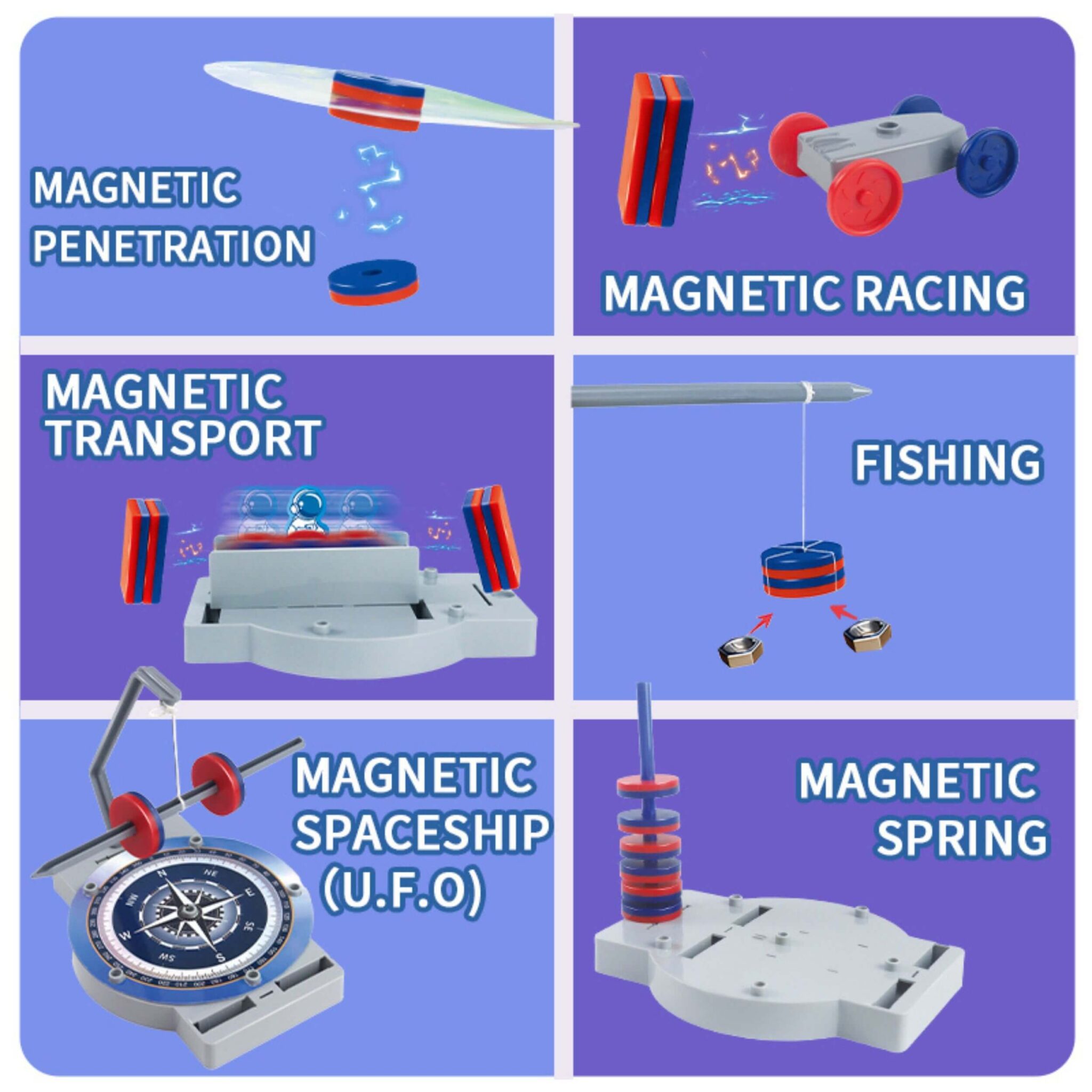 Magnet Lab STEM Kit - 12 Experiments