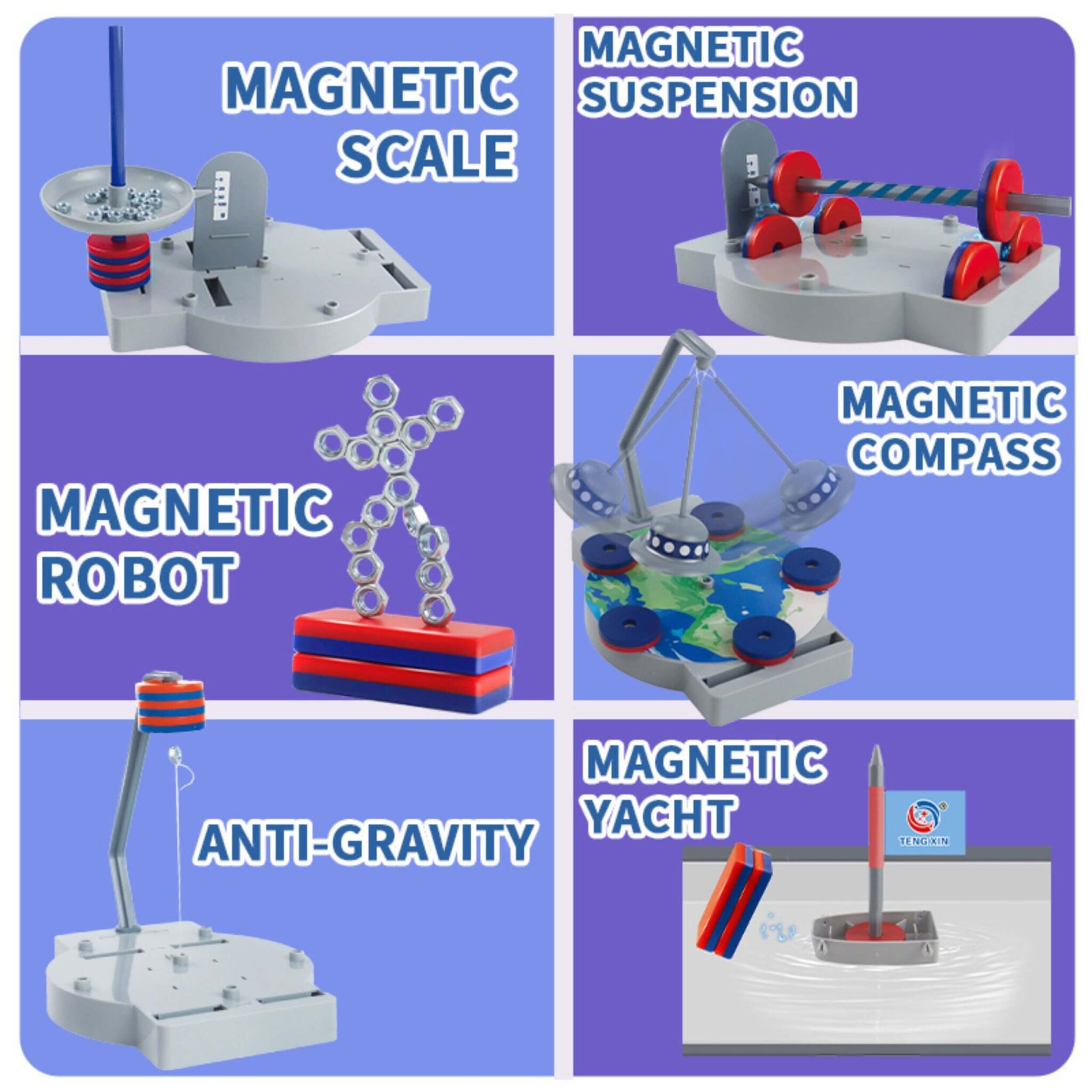Magnet Lab STEM Kit - 12 Experiments